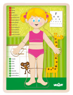 Woody Puzzle Ľudské telo - Dievča CZ - cena, porovnanie