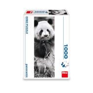 Dino Puzzle 1000 Panda v tráve Panoramic - cena, porovnanie