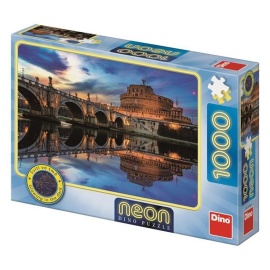 Dino Puzzle Anjelský hrad neon 1000