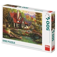 Dino Puzzle Chata pri jazere 500 - cena, porovnanie