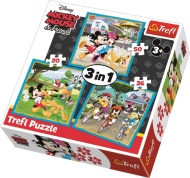 Trefl Puzzle 3v1 Mickey Mouse s priateľmi - cena, porovnanie