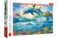 Trefl Puzzle Delfínia rodina 1500 - cena, porovnanie