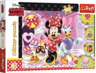 Trefl Glitrové puzzle - Minnie a drobnosti 100 - cena, porovnanie