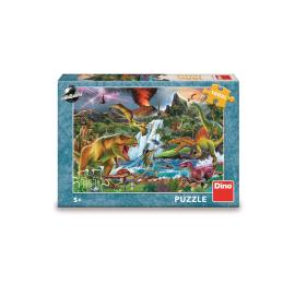 Dino Puzzle Boj dinosaurov 100 XL
