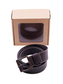 Wrangler BROWN BASIC STITCHED BELT