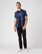 Wrangler Jeans TEXAS SLIM BLACK CROW - cena, porovnanie