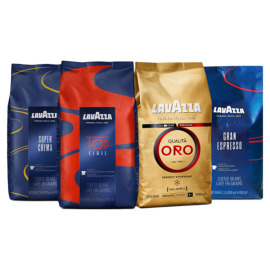 Lavazza 4kg balíček Top Class, Super Crema, Qualita Oro, Gran Espresso