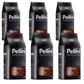 Pellini 6kg balíček Cremoso zrnková káva