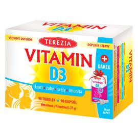 Terezia Company Vitamín D3 1000 IU 90tbl + D3 400 IU 10ml