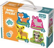 Trefl Puzzle baby Zvieratká v lese 4v1 - cena, porovnanie