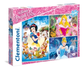 Clementoni Supercolor Disney Princess 3x48