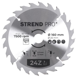 Strend Pro Kotúč TCT 160x2.2x20/16 mm 24T, na drevo