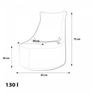 Ecopuf SEAT S modern polyester - cena, porovnanie