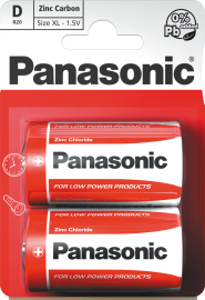Panasonic Red Zinc R20RZ/2BP 2ks