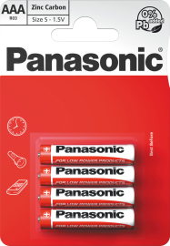 Panasonic Red Zinc R03 - AAA 4ks