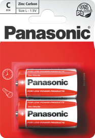 Panasonic Red Zinc R14RZ/2BP 2ks