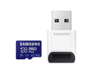 Samsung Micro SDXC PRO Plus + USB adaptér UHS-I U3 128GB - cena, porovnanie