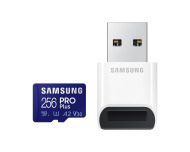 Samsung Micro SDXC PRO Plus + USB adaptér UHS-I U3 256GB