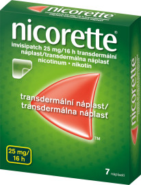 Mcneil Manufacturing Nicorette Invisipatch 25mg/16h 7ks