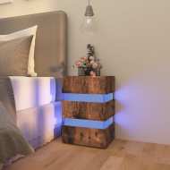 vidaXL LED nočný stolík dub sonoma 45x35x67 cm drevotrieska - cena, porovnanie
