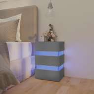 vidaXL LED nočný stolík sivý 45x35x67 cm drevotrieska - cena, porovnanie