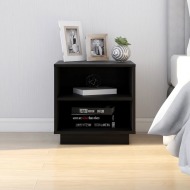vidaXL Nočný stolík čierny 40x34x40 cm masívne borovicové drevo - cena, porovnanie