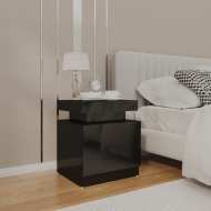 vidaXL Nočný stolík lesklý čierny 45x35x52 cm drevotrieska - cena, porovnanie
