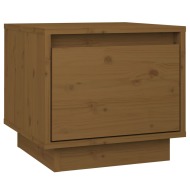 vidaXL Nočný stolík medovo-hnedý 35x34x32 cm masívne borovicové drevo - cena, porovnanie
