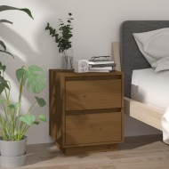 vidaXL Nočný stolík medovo-hnedý 40x35x50 cm masívne borovicové drevo - cena, porovnanie