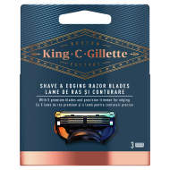 Gillette KING C. GILLETTE Shave&Edging 3 ks - cena, porovnanie