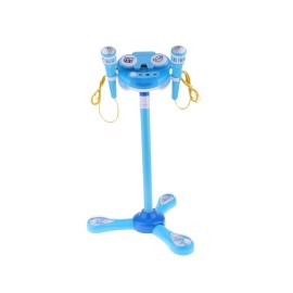 DR 6806-L Duálne detské karaoke s LED stojanom Modrá