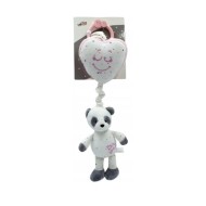 DR 891207 Plyšová panda so srdiečkom - Sladké sny! Ružová - cena, porovnanie