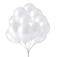 DR 5865 Latexové balóny 30cm perleťové - biele (80ks) - cena, porovnanie