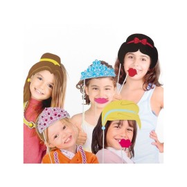 DR H0500268 Party set foto-rekvizít pre deti - Princess 12ks