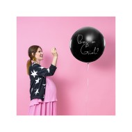 Party Deco Balón s prekvapením - Boy or Girl? - čierny 1m Dievča - cena, porovnanie