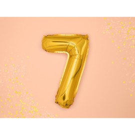 Party Deco Fóliový balón - zlatý - číslo, 35 cm 7