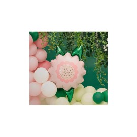 Party Deco Fóliový balón - Ružový kvet - 70x62 cm