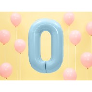 Party Deco Fóliový balón - Číslo, svetlo modrý 86cm 0 - cena, porovnanie