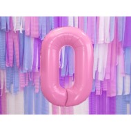 Party Deco Fóliový balón - Číslo, ružový 86cm 0 - cena, porovnanie