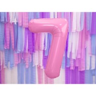Party Deco Fóliový balón - Číslo, ružový 86cm 7 - cena, porovnanie