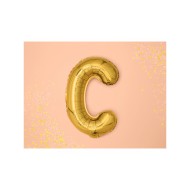 Party Deco Fóliový balón - zlatý - písmeno, 35 cm C - cena, porovnanie