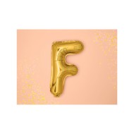 Party Deco Fóliový balón - zlatý - písmeno, 35 cm F - cena, porovnanie