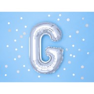 Party Deco Fóliový balón - strieborný - písmeno, 35 cm G - cena, porovnanie