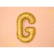 Party Deco Fóliový balón - zlatý - písmeno, 35 cm G - cena, porovnanie