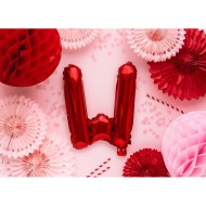 Party Deco Fóliový balón - červený - písmeno, 35 cm W - cena, porovnanie