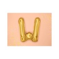 Party Deco Fóliový balón - zlatý - písmeno, 35 cm W - cena, porovnanie