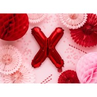 Party Deco Fóliový balón - červený - písmeno, 35 cm X - cena, porovnanie
