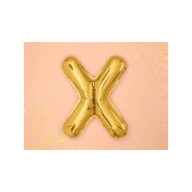 Party Deco Fóliový balón - zlatý - písmeno, 35 cm X