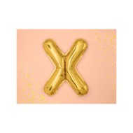 Party Deco Fóliový balón - zlatý - písmeno, 35 cm X - cena, porovnanie