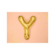 Party Deco Fóliový balón - zlatý - písmeno, 35 cm Y - cena, porovnanie